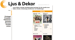 Desktop Screenshot of ljusochdekor.se